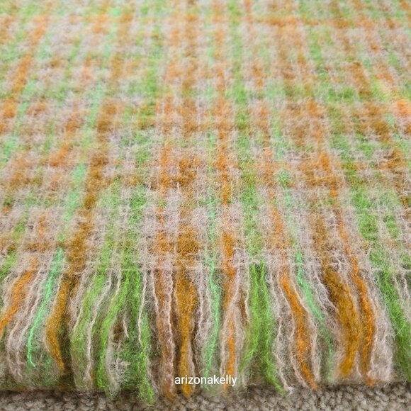 Vintage PERFECT Mohair Wool Scarf Retro London Bermuda - Picture 10 of 10